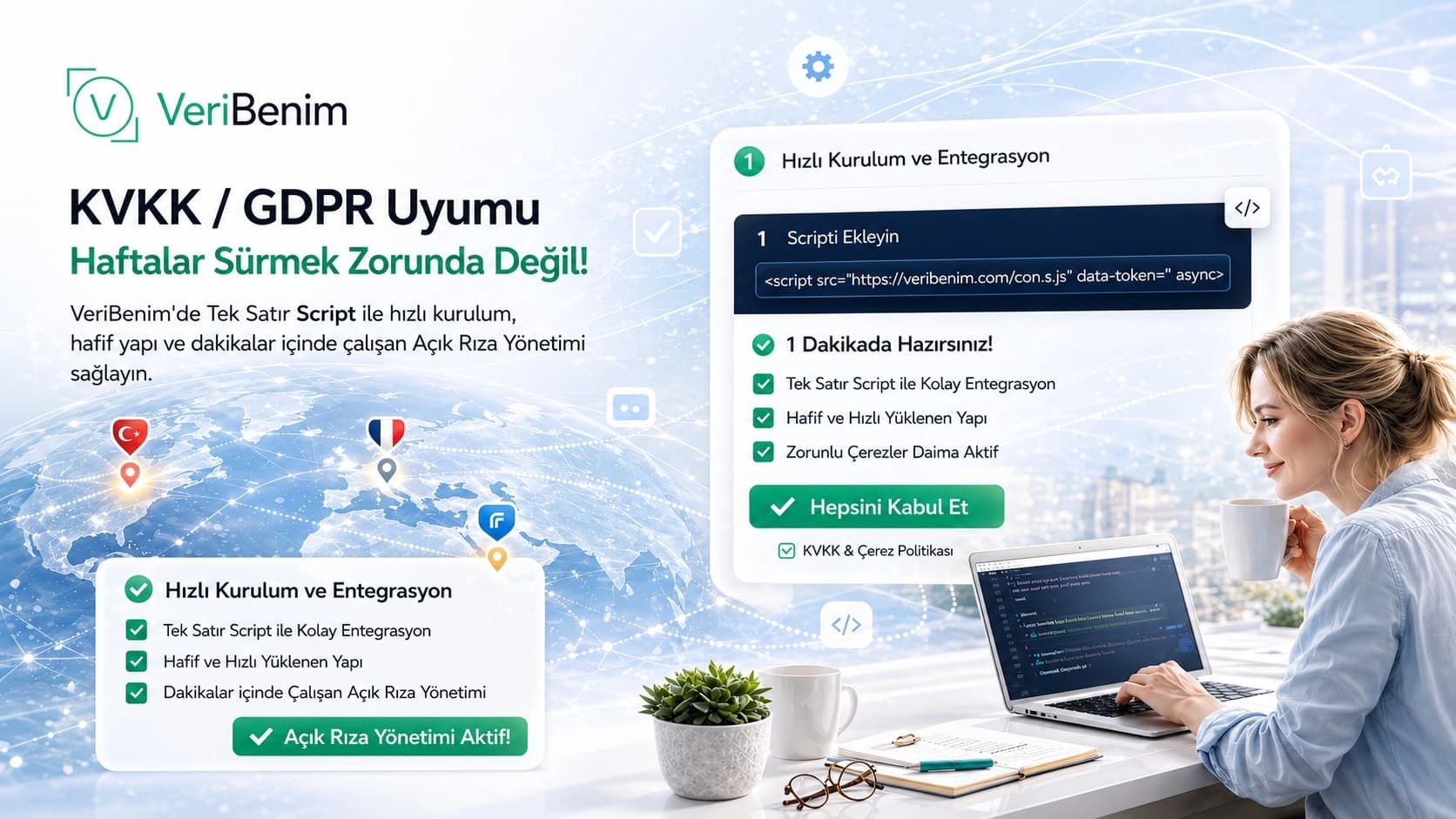 Geliştirici Beklemeden KVKK Uyumuna Geçmek: Hızlı Kurulumlu Consent Altyapısı Nasıl Olmalı?
