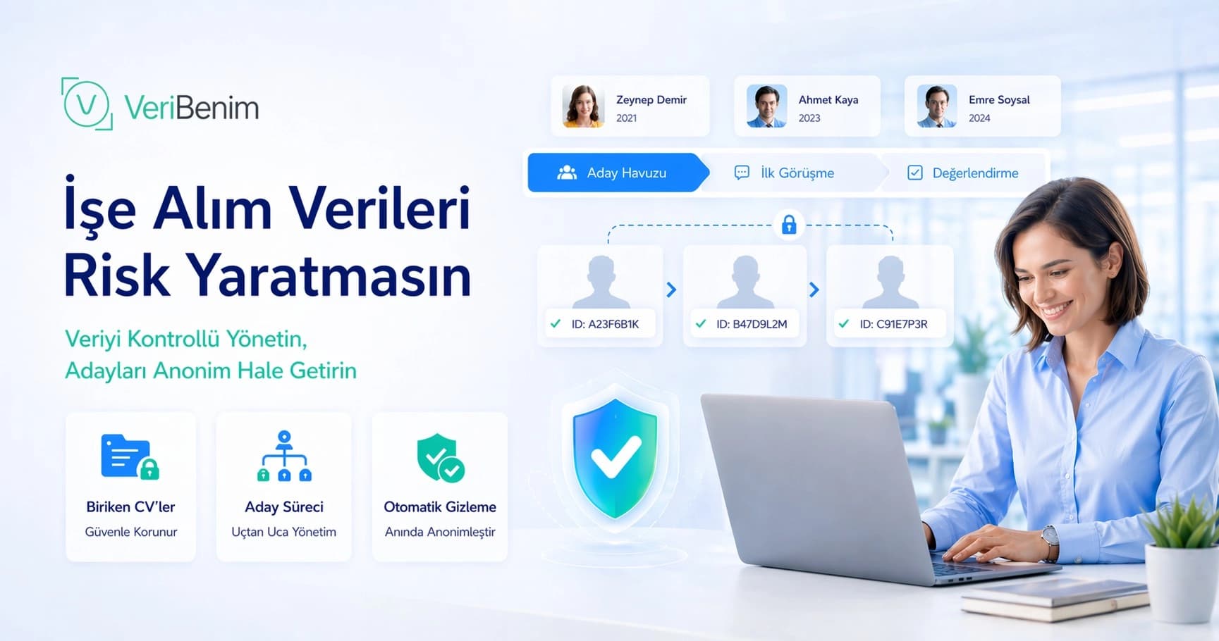 İK Platformlarında KVKK Kabusu ve Veribenim Çözümü: Aday CV'leri, İşe Alım Verisi ve Otomatik Anonimleştirme